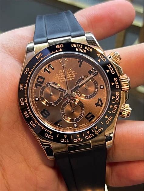 rolex daytona chocolate rubber|rolex daytona nuovo pronta consegna.